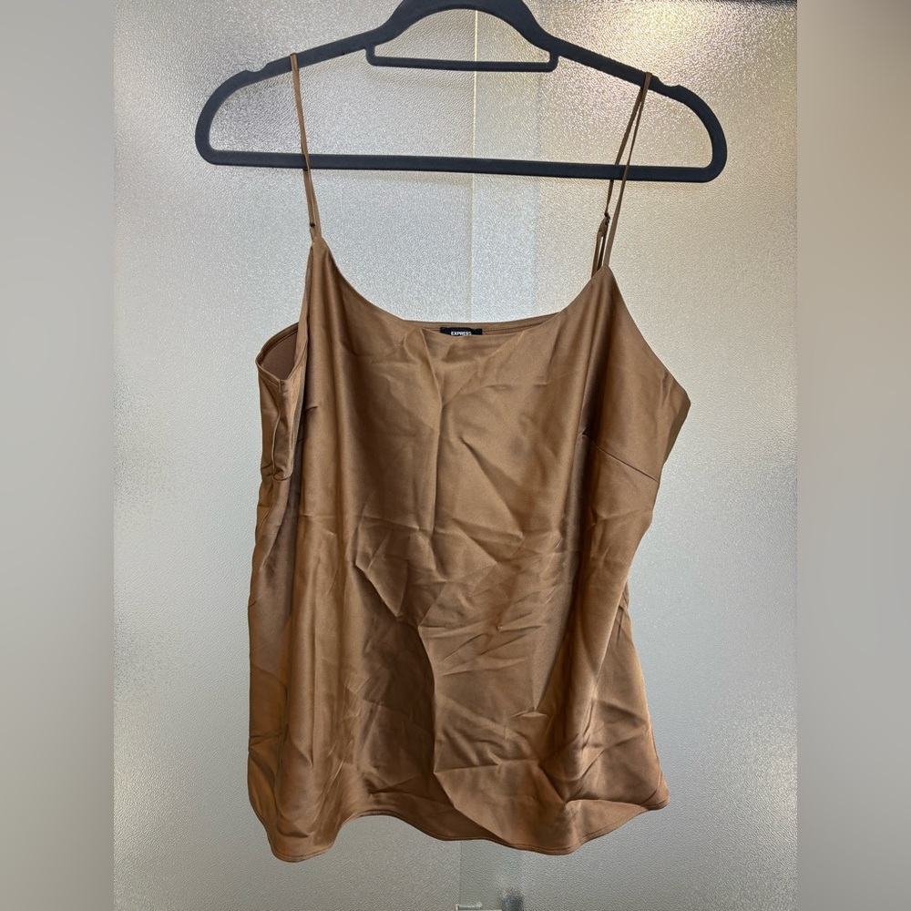 Express Downtown Satin Tank Top